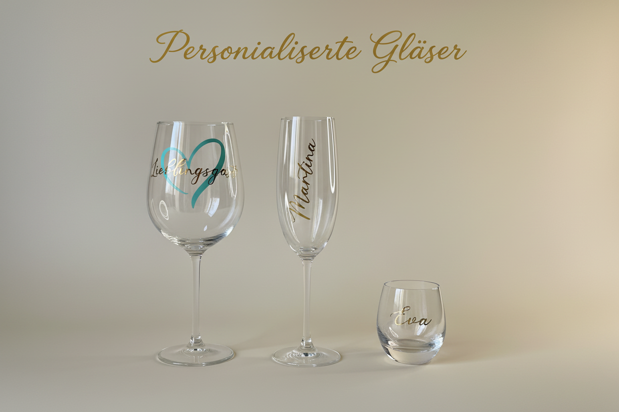 Personalisierte Gläser Banner