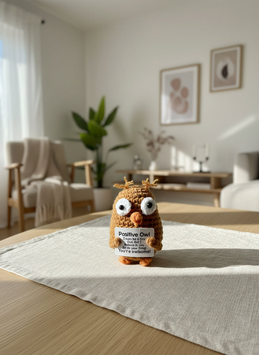 Positive Owl in einem Wohnzimmer 