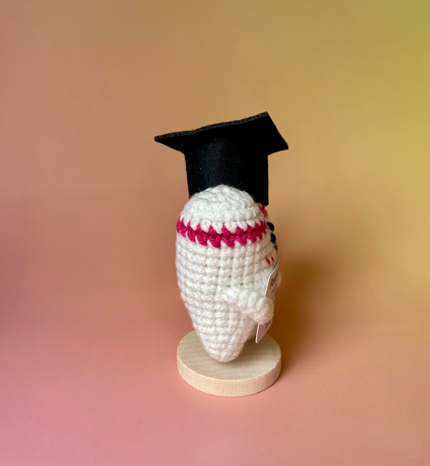 Gehäkelte Zahn-Figur | Abschlussgeschenk Zahnmedizin | Personalisierbar