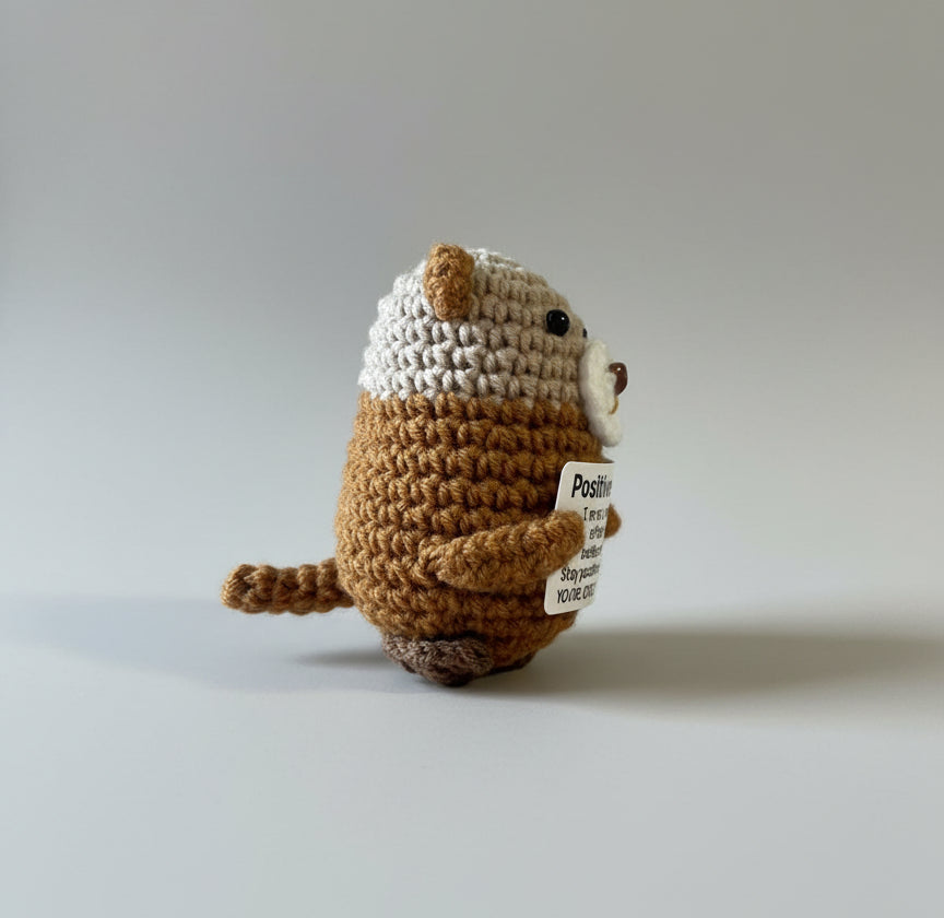 Gehäkelter Otter von der Seite - Emotional Support Plüsch
