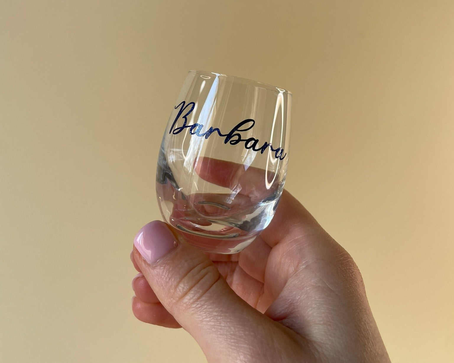 personalisiertes Snapsglas