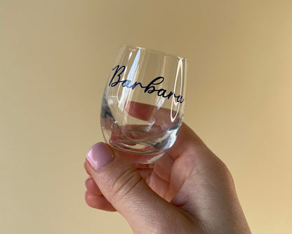 personalisiertes Snapsglas