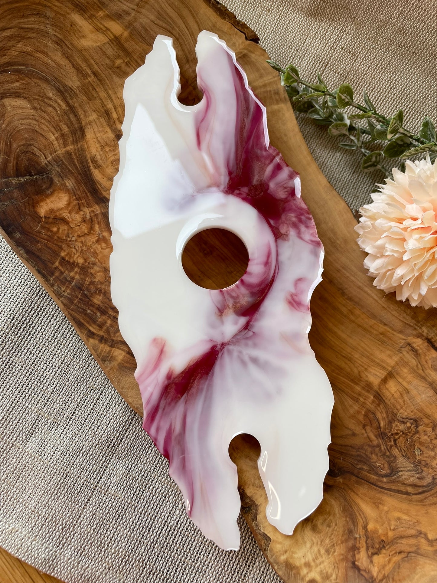 Wine Butler Epoxidharz | Handgefertigt | Weinglashalter | Hochzeitsgeschenk