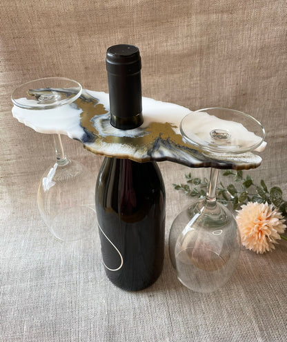 Wine Butler Epoxidharz | Handgefertigt | Weinglashalter | Hochzeitsgeschenk