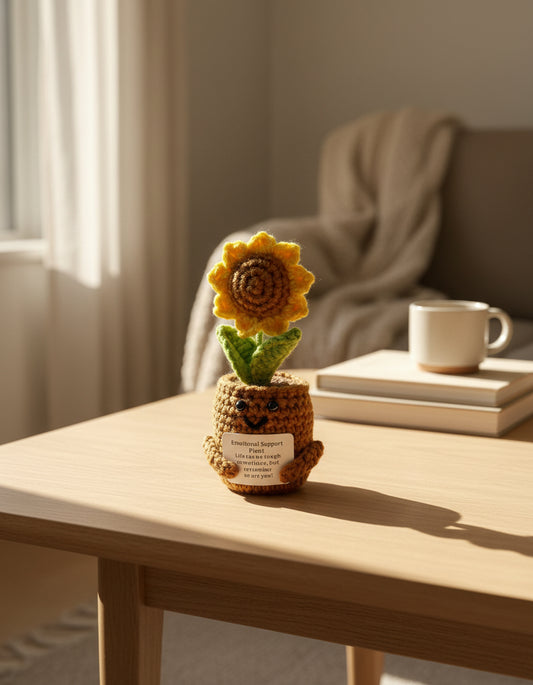 Emotional Support Plant im Wohnzimmer 