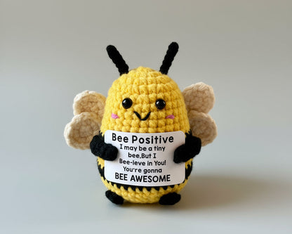 Gehäkelte Biene - Positive Bee  