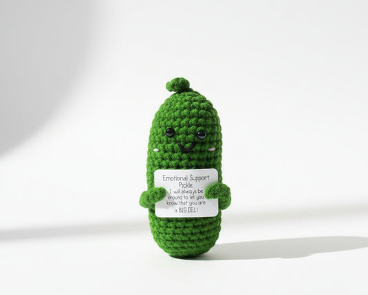 Emotional Support Pickel - gehäkelte Gurke als emotionale Unterstützung 