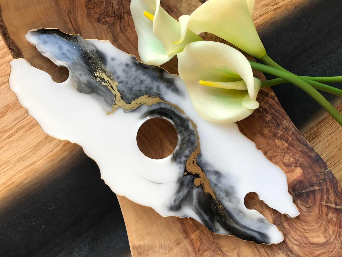 Wine Butler Epoxidharz | Handgefertigt | Weinglashalter | Hochzeitsgeschenk